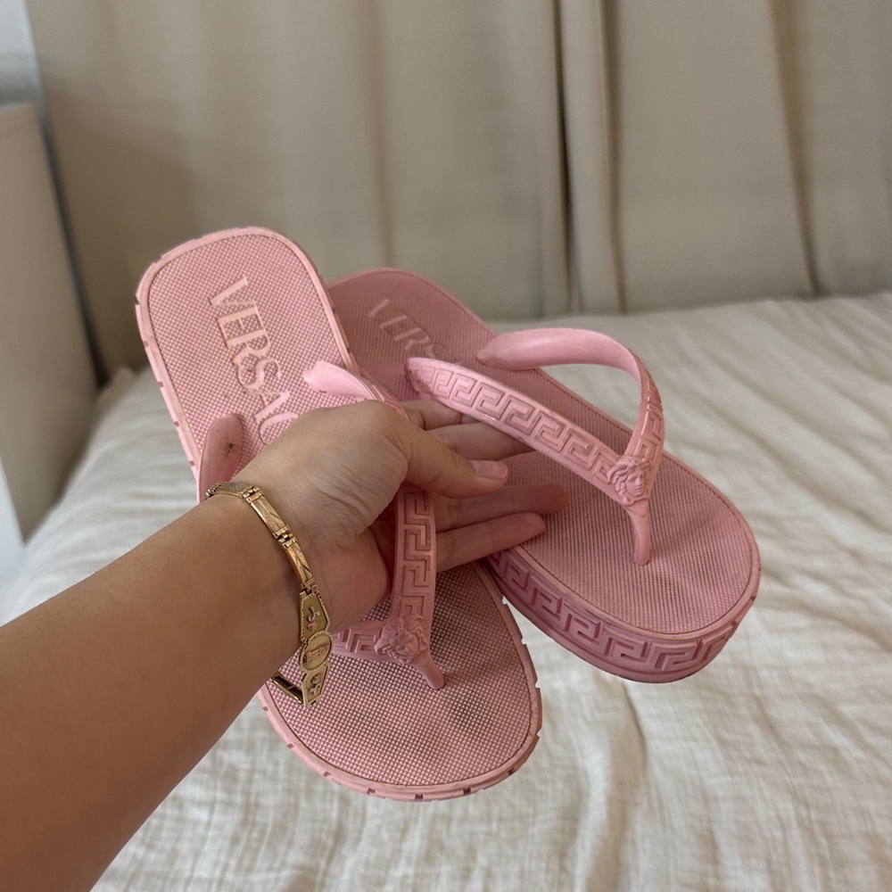 Versace Light Pink Women's Sandals